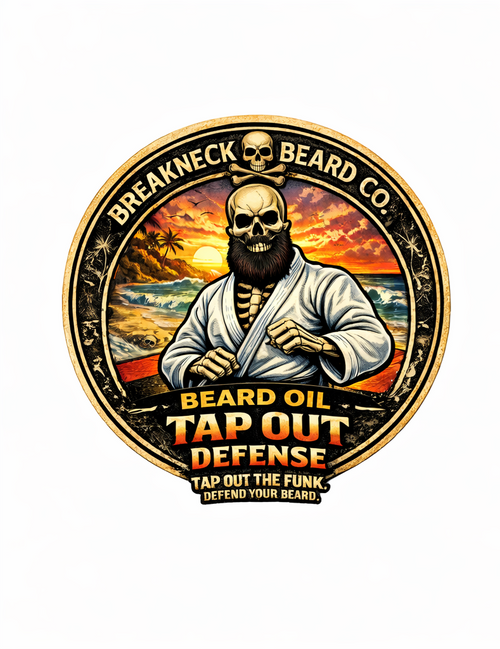 Antibacterial tapout defense beard oil